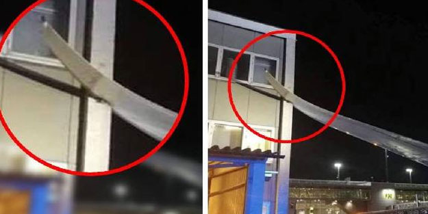 İsveç’te bir yolcu uçağı binaya çarptı