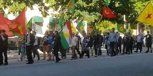 İsveç'te terör örgütü YPG/PKK yandaşları gösteri düzenledi