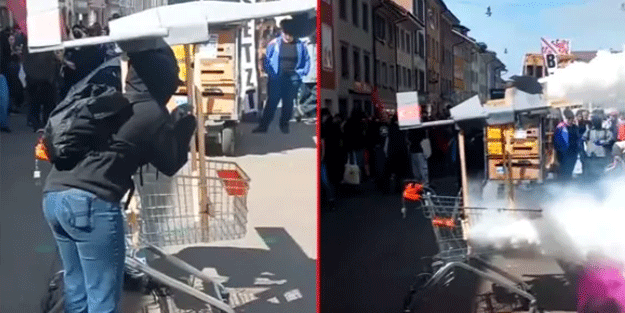 İsviçre'de PKK yandaşlarından haddi aşan SİHA eylemi! Selçuk Bayraktar'dan vandallara tokat gibi cevap