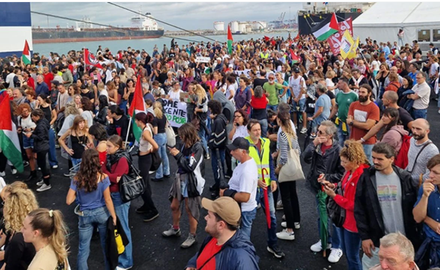 İtalya’da Gazze için hayat durdu: Genel greve gidildi!