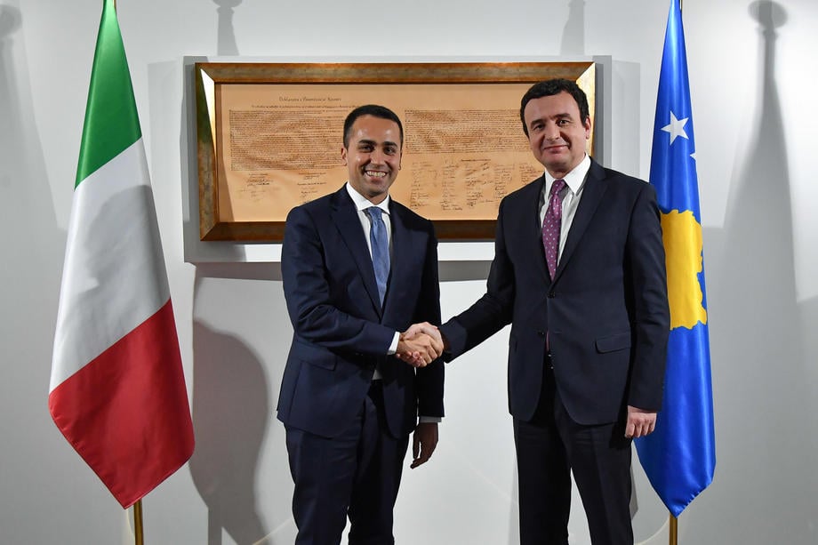 İtalya’dan Kosova’ya destek 