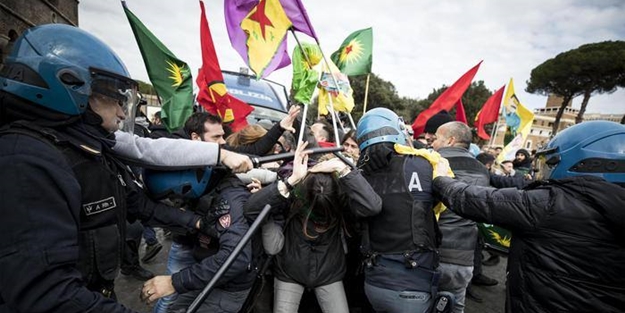 İtalyan polisi PKK'lılara acımadı