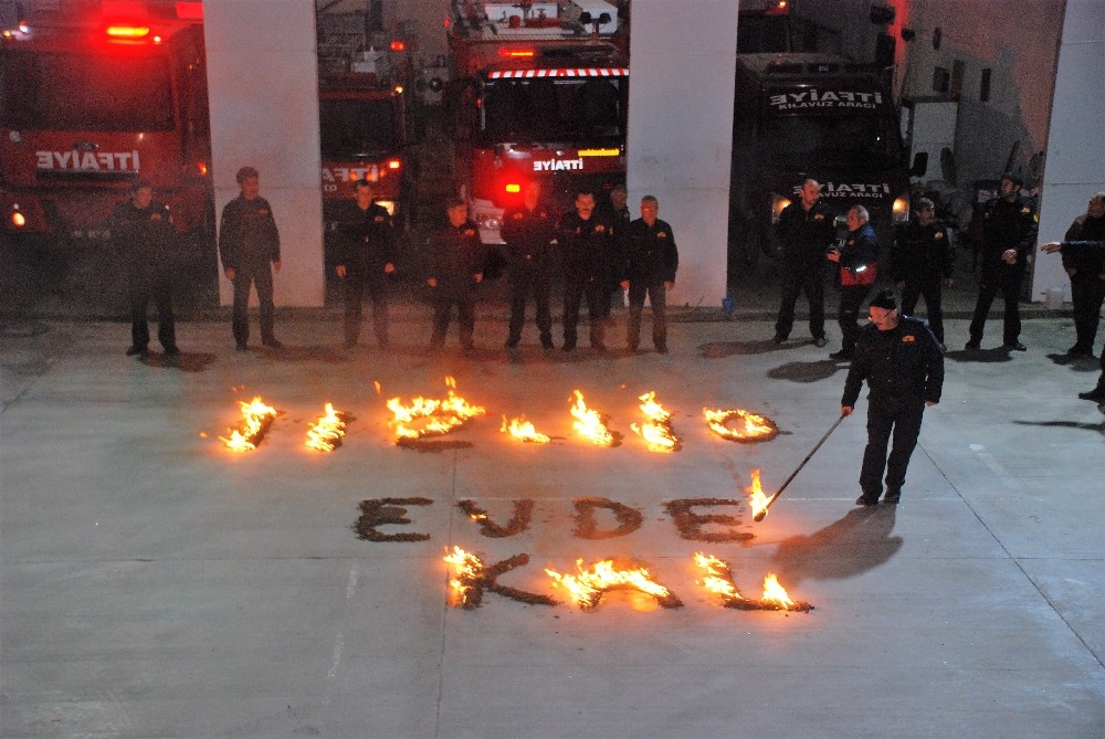 İtfaiye ekiplerinden sağlık çalışanlarına destek 