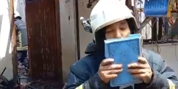 İtfaiyeci şaşkın! Kur’an-ı Kerim mucizesi!