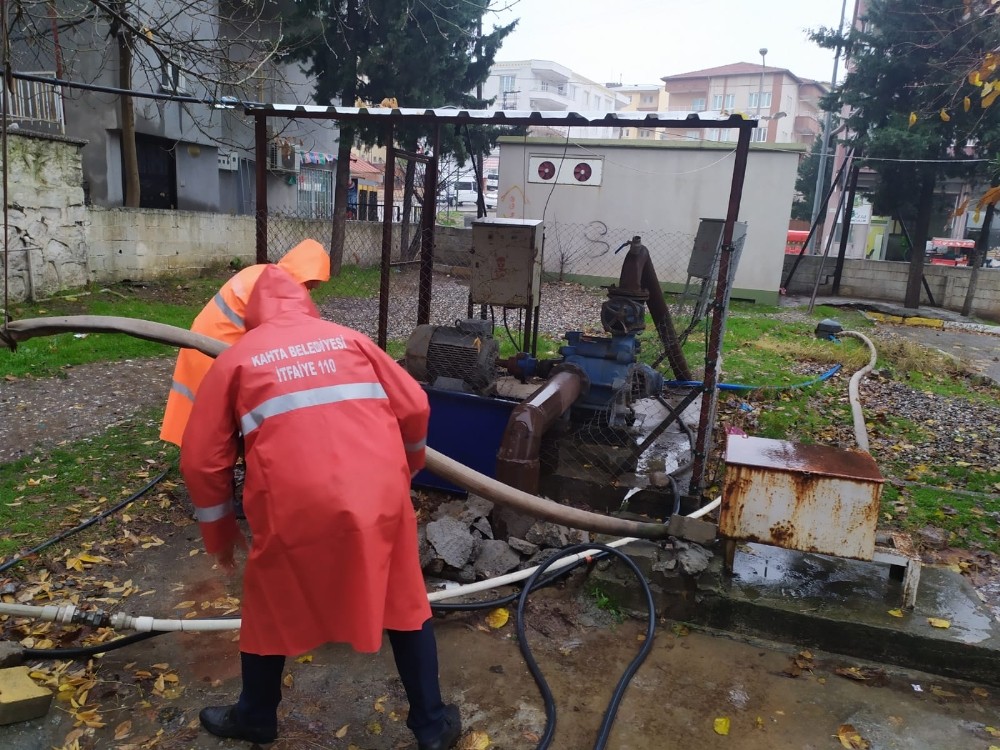 İtfaiyenin dolum havuzuna bakım 