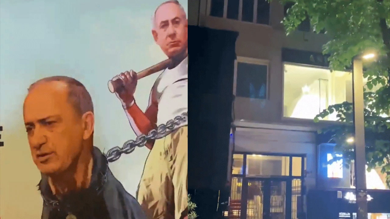 İtlerinizi tasmasız gezdirmeyin! Fatih Altaylı evinin önünde böyle protesto edildi.