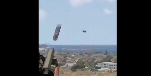 İtrail’e ait helikopter böyle düşürüldü!