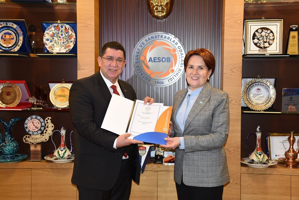 İYİ Parti Genel Başkanı Akşener AESOB’da 