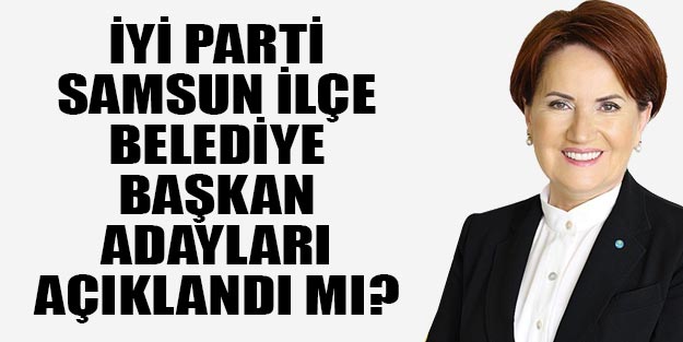İYİ Parti Samsun belediye başkan adayları 2019
