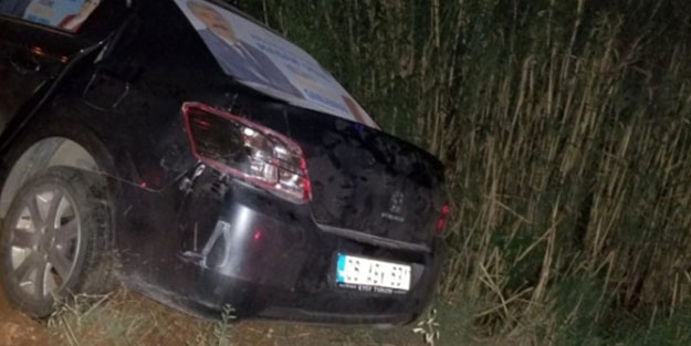 İYİ Partili aday kaza yaptı