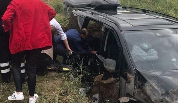 İYİ Partili milletvekili adayları trafik kazası geçirdi!