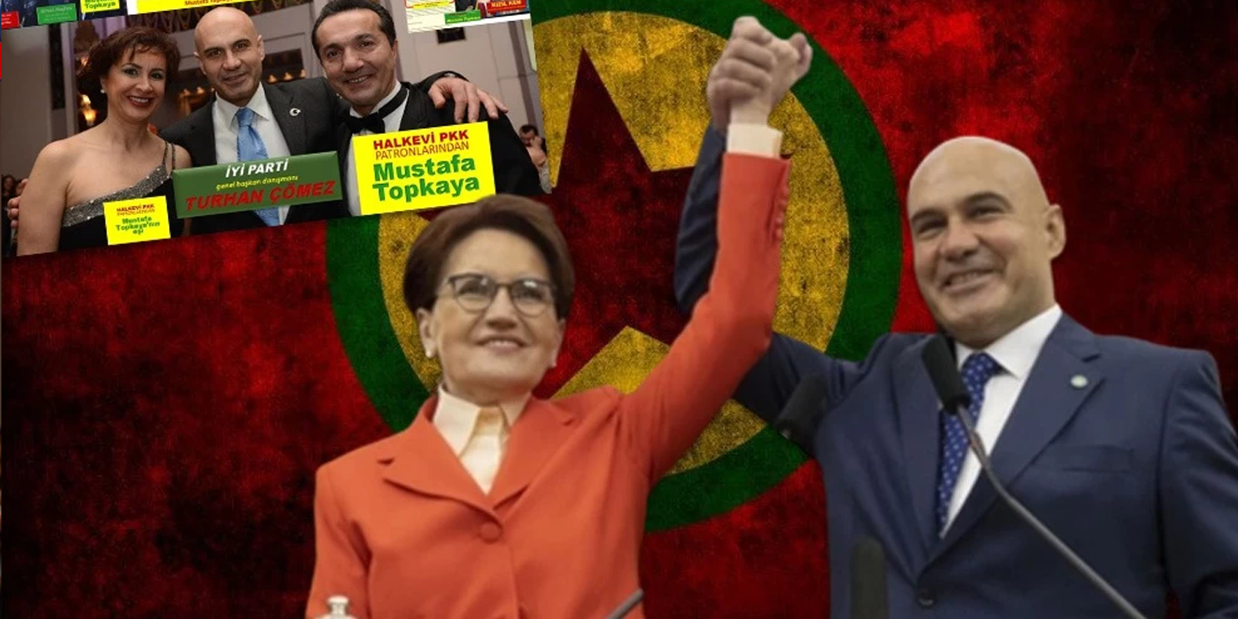 İYİ Parti’ye katılan Turan Çömez’in Meral Akşener’i çıldırtacak fotoğrafı: PKK’lı Mustafa Topkaya ile omuz omuza…