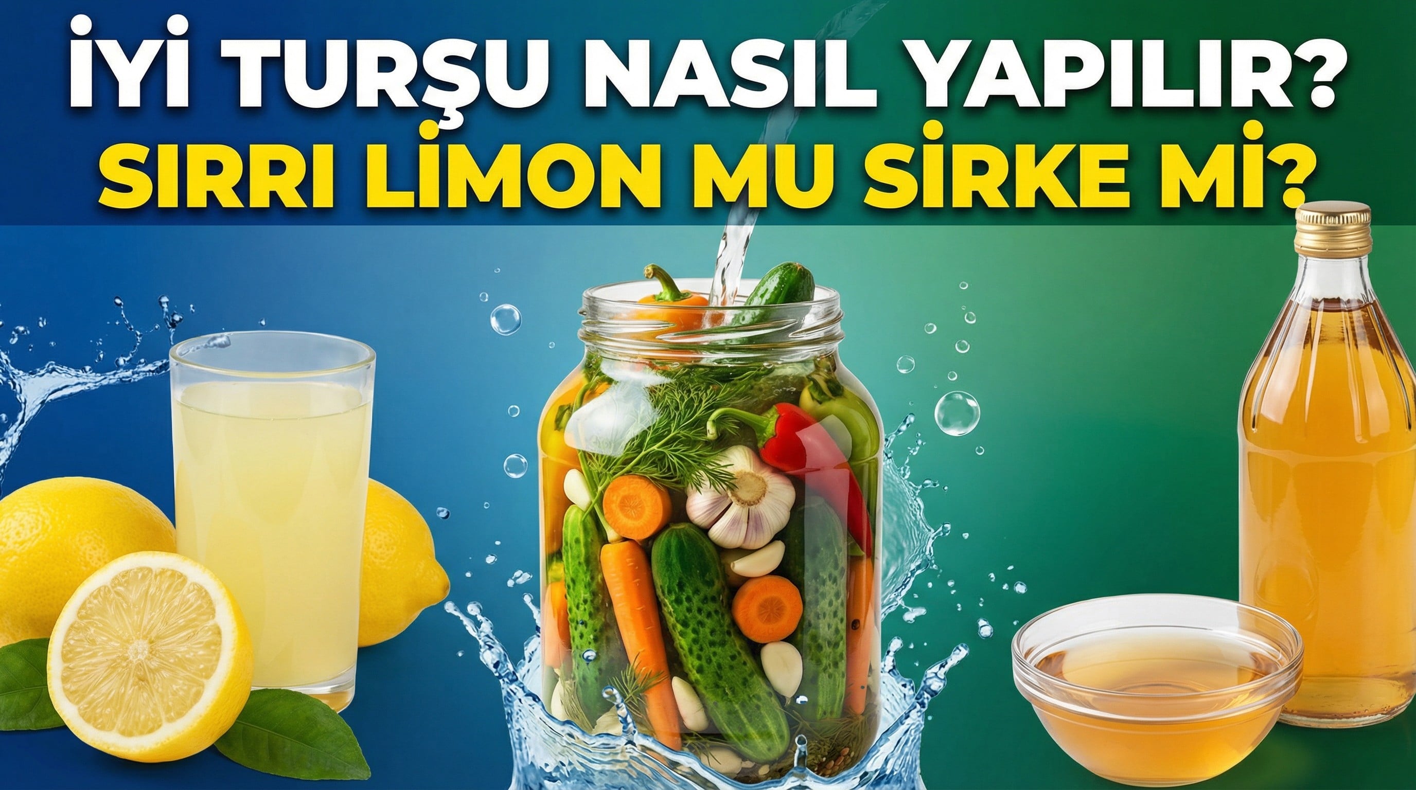İyi turşu nasıl yapılır? Sırrı limon mu sirke mi?