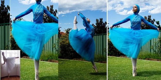 İyice sulandırdılar. Şimdi de başörtülü balerin çıktı!