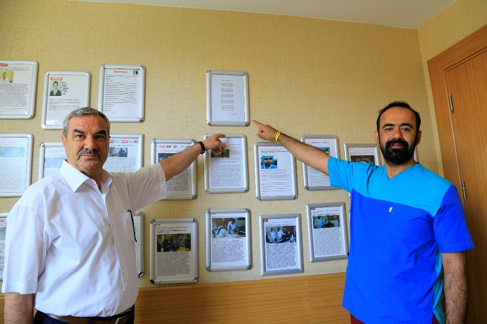 İyileşen hastadan doktoruna şiirli teşekkür 