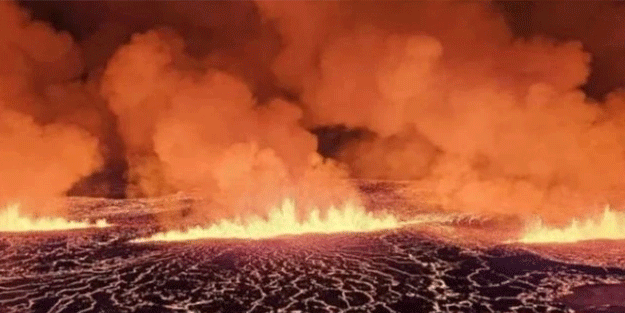İzlanda'da yanardağ patlamasının ardından kül bulutlarının başkente ulaşacağı uyarısı