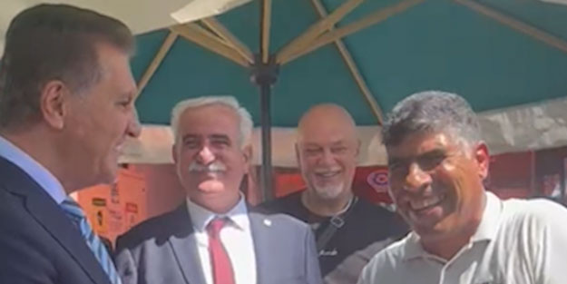 İzleyen bir daha izliyor… ‘Gülen adam’ ile Mustafa Sarıgül karşılaşırsa!