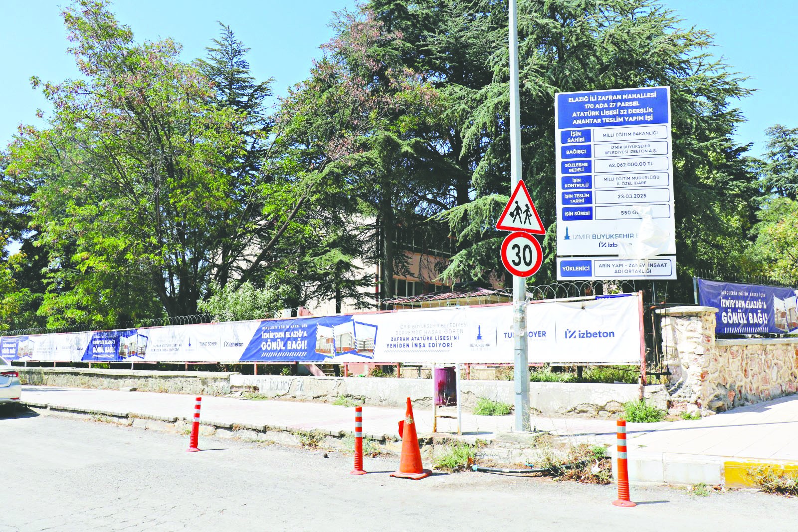 İzmir Belediyesi’nin Elazığ’a okul sözü yalan oldu