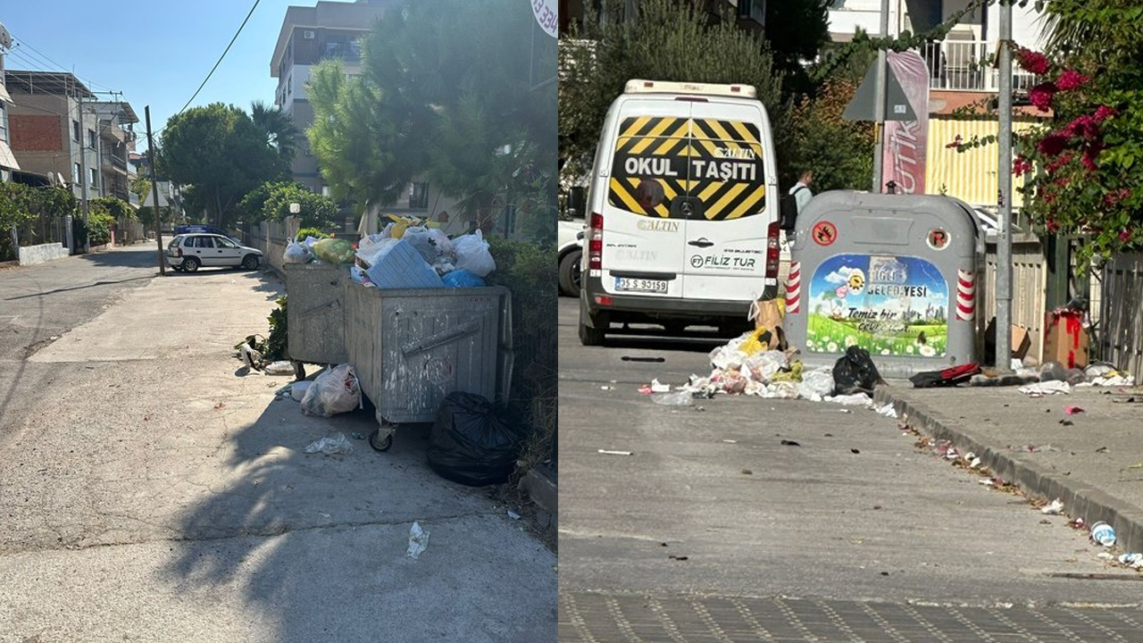 İzmir felaketi yaşıyor! Şimdi de çöp dağları oluşmaya başladı!