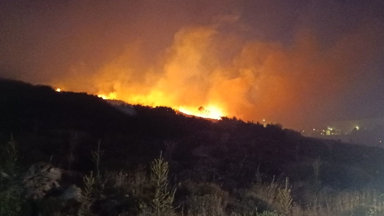 İzmir Menemen’de Makilik alanda yangın
