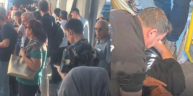 İzmir metroda bayıltan arıza!