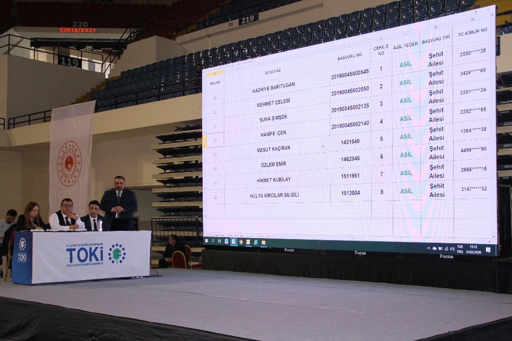 İzmir TOKİ’de kura heyecanı 