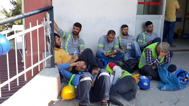 İzmir'de 250 işçi zehirlenerek hastanelik oldu