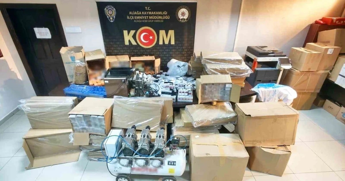 İzmir'de 3 ilçede yaklaşık 5 milyon TL'lik kaçak malzeme ele geçirildi