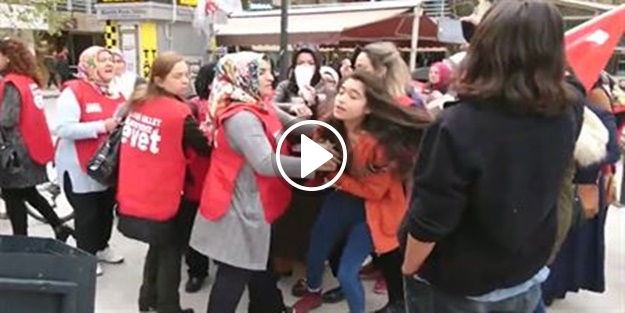 İzmir'de AK Partili kadınlara hakaret ve saldırı!