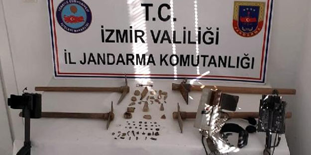 İzmir'de antik kentte kaçak kazıya 6 gözaltı
