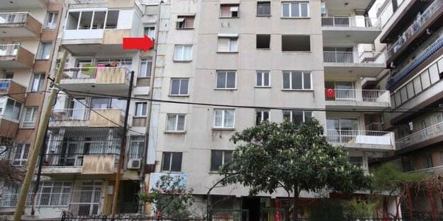 Bina yan yattı, hemen tahliye edildi