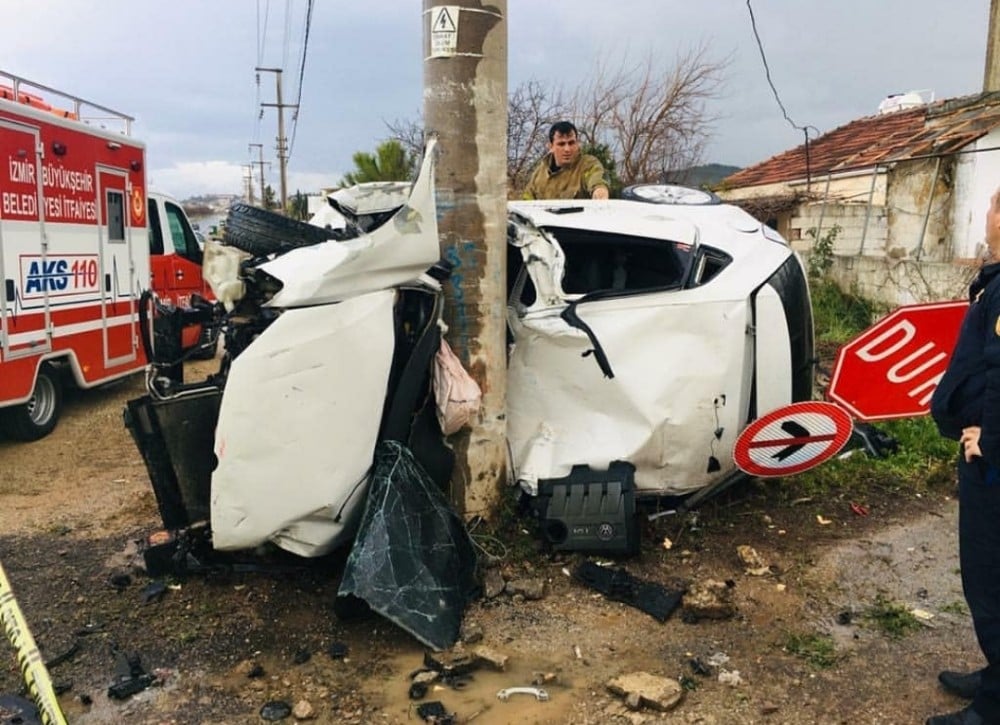 İzmir’de feci kaza: 1 ölü 