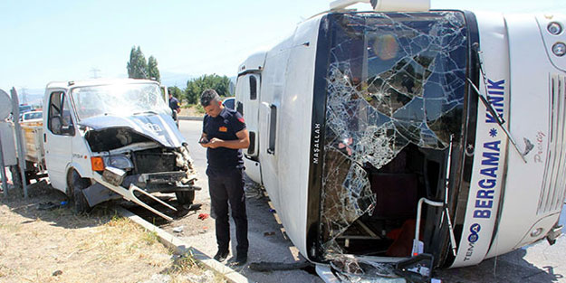 İzmir'de feci kaza! 11 yaralı