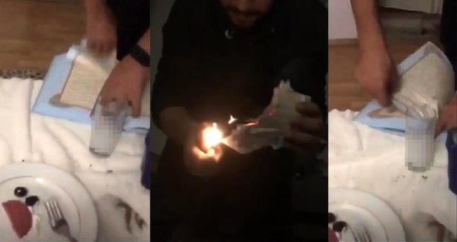 İzmir'de içki masasında Kur'an'ı yırtıp yakmışlardı! Olay sözler geldi