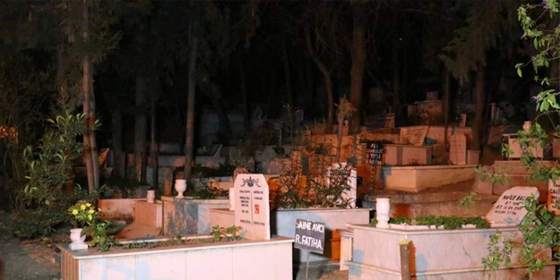 İzmir'de korkunç olay! Mezarlıktan tuhaf sesler gelince...