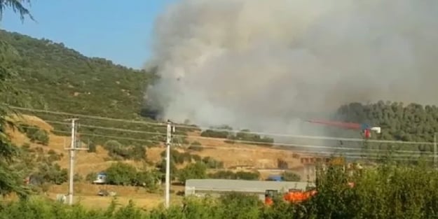 İzmir'de korkutan yangın