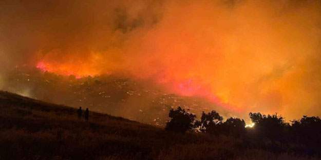 İzmir'de korkutan yangın