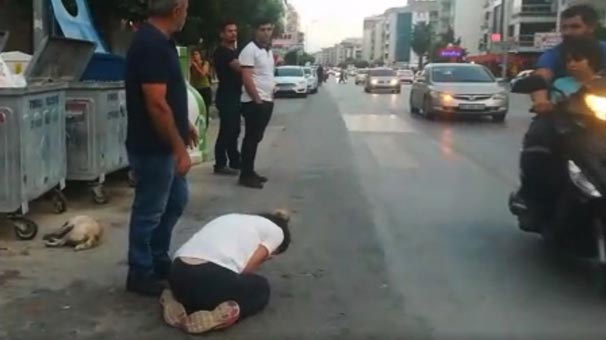 İzmir'de koşarak geldi, görünce yere çöktü! Sinir krizi geçirdi...