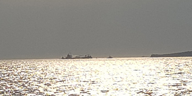 İzmir'de kuru yük gemisinde yangın