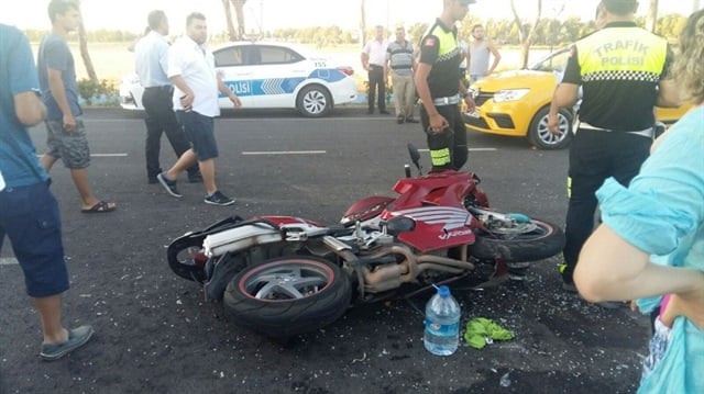 İzmir’de motosiklet kazası :1 kişi ağır yaralı