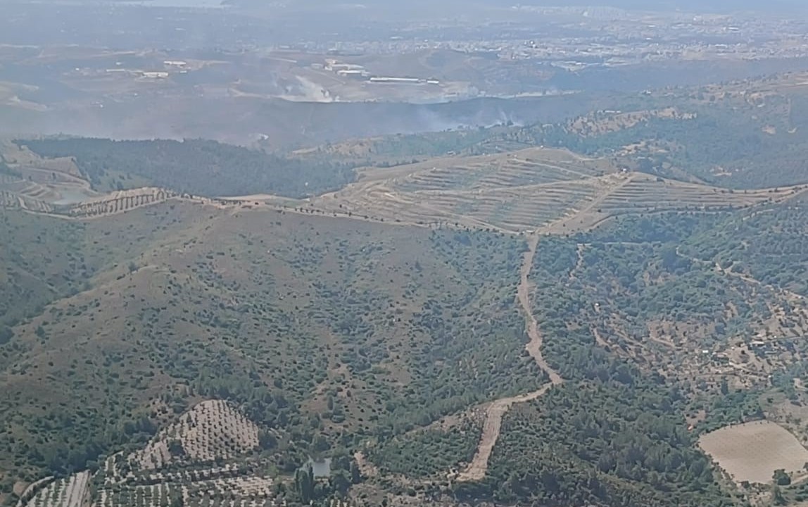 İzmir’de ormanlık arazide çıkan yangın kontrol altında