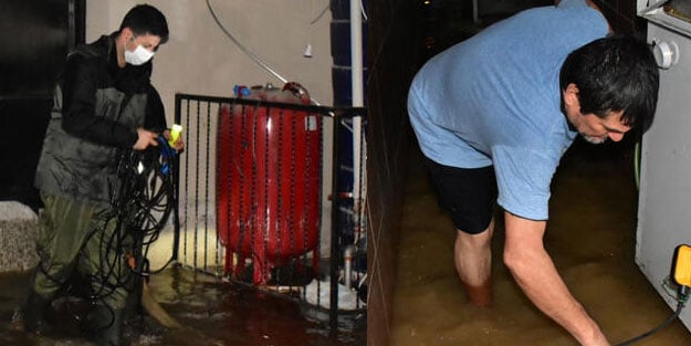 İzmir'de sağanak yağış su baskınlarına neden oldu