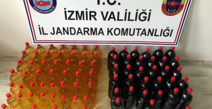 İzmir'de sahte şarap satılan iş yerine operasyon