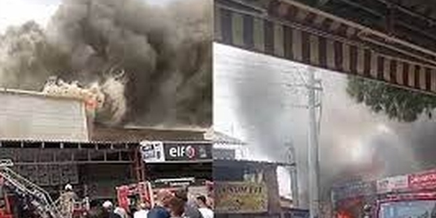 İzmir'de sanayi sitesinde yangın!