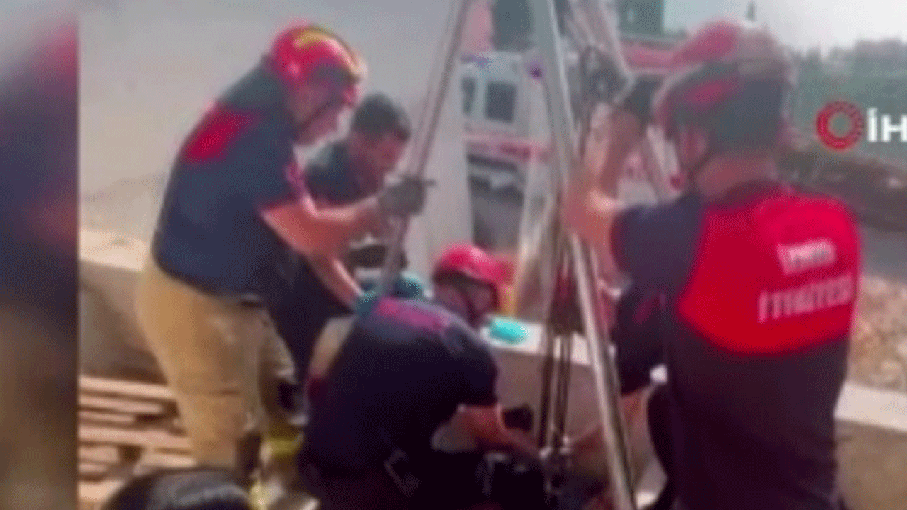 İzmir'de yaşlı kadın kuyuya düştü!