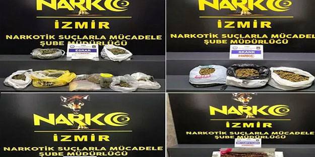İzmir’de zehir tacirlerine darbe