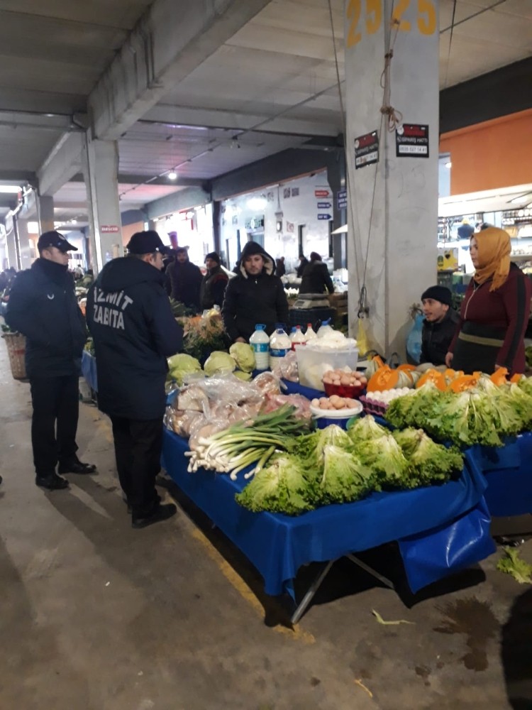 İzmit’in semt pazarlarında sıkı denetim 