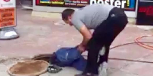 İzmit'te 'bacaktan tutmalı' iş güvenliği tedbiri