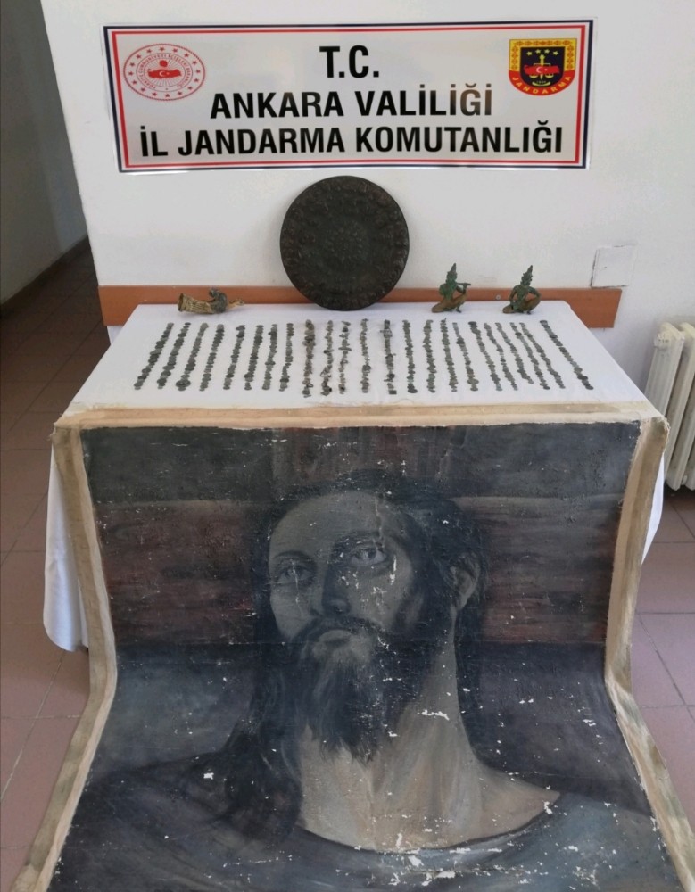 Jandarma Ankara tarihi eser operasyonu düzenledi: 5 şüpheli suçüstü yakalandı 