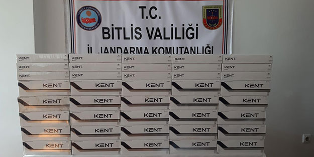 Jandarma, binlerce kaçak sigara ele geçirdi